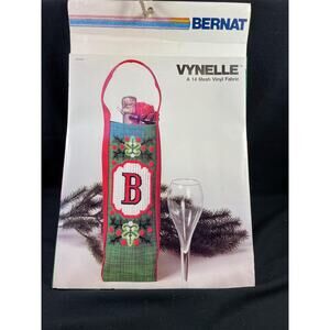 Vintage Bernat kit to make a bottle gift tote